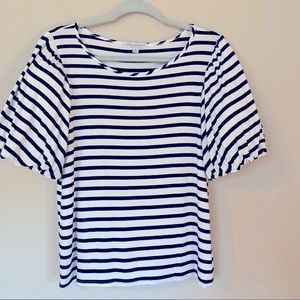 Green Envelope Stretchy Striped Top